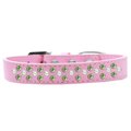 Unconditional Love Sprinkles Pearl & Lime Green Crystals Dog CollarLight Pink Size 14 UN812436